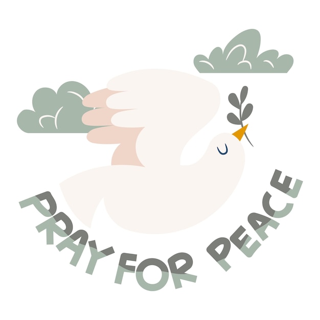 Bid voor vrede in Oekraïne oorlog met duif