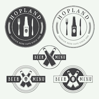 Bier en pub logo's