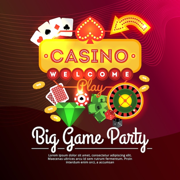 Big game party casino reclameaffiche