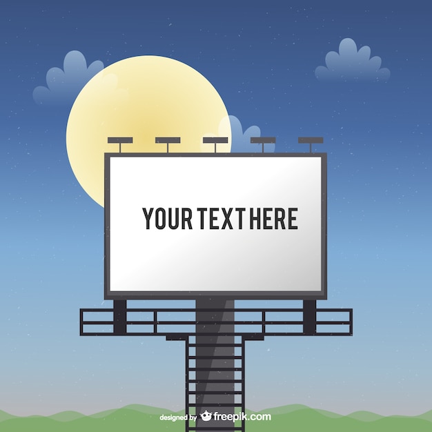 Billboard template vector