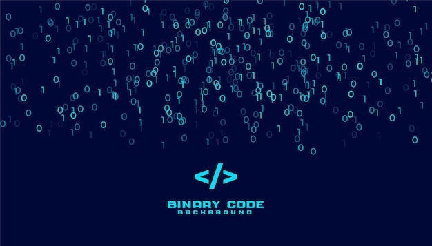 Gratis vector binaire code algoritme digitale gegevens achtergrond