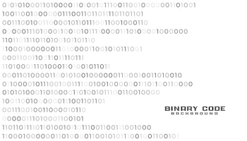 Gratis vector binaire code netwerktechnologie witte achtergrond