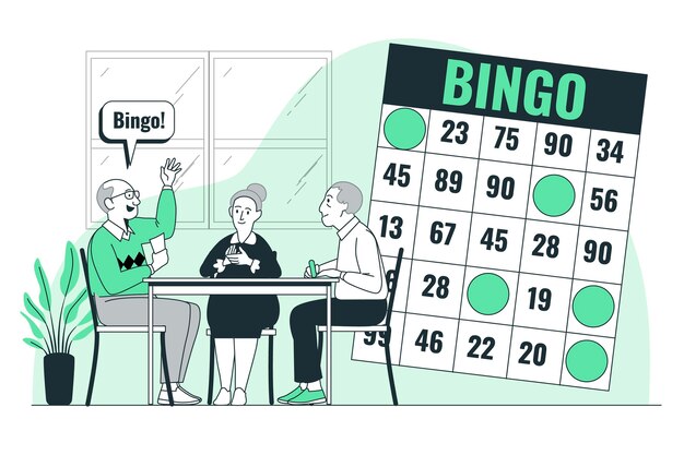 Bingo concept illustratie