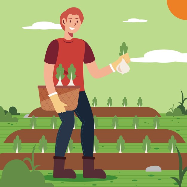 Biologische landbouw concept
