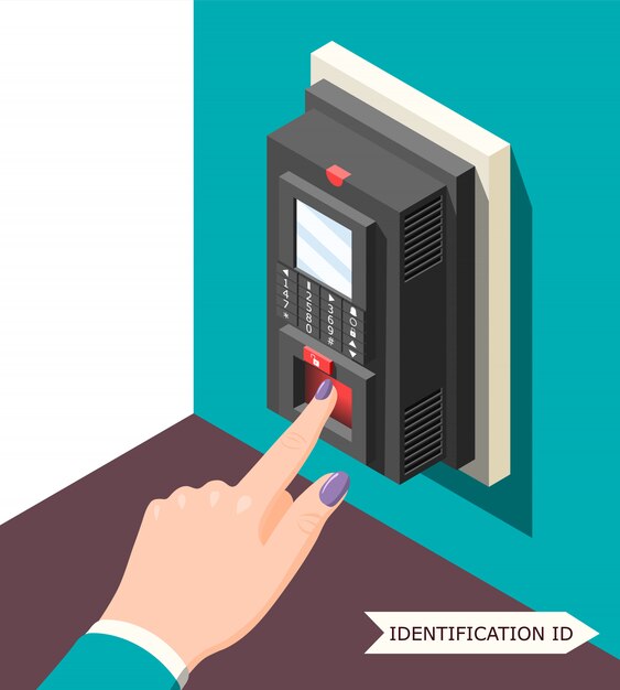 Biometrische ID-achtergrond