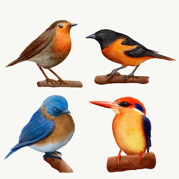 Gratis vector bird collectie