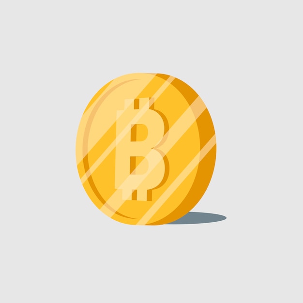 Bitcoin cryptocurrency elektronische contant geld symbool vector