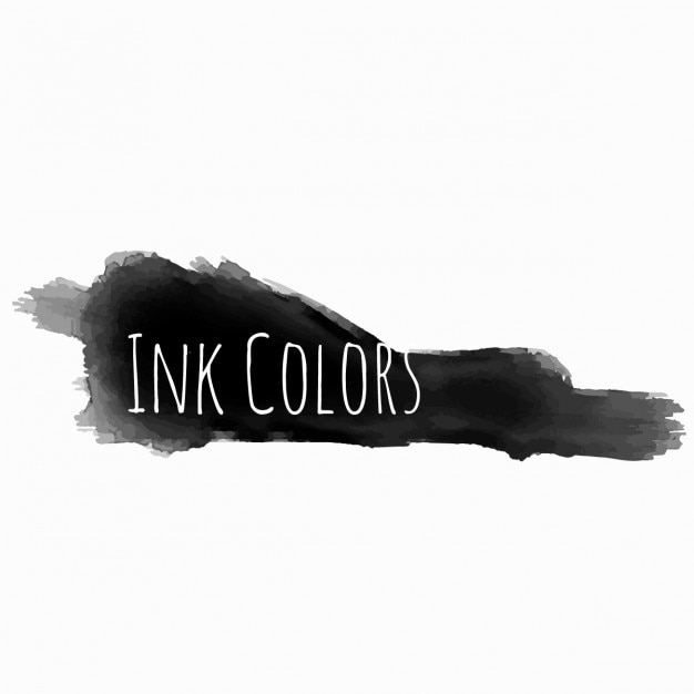 Gratis vector black aquarel vlek