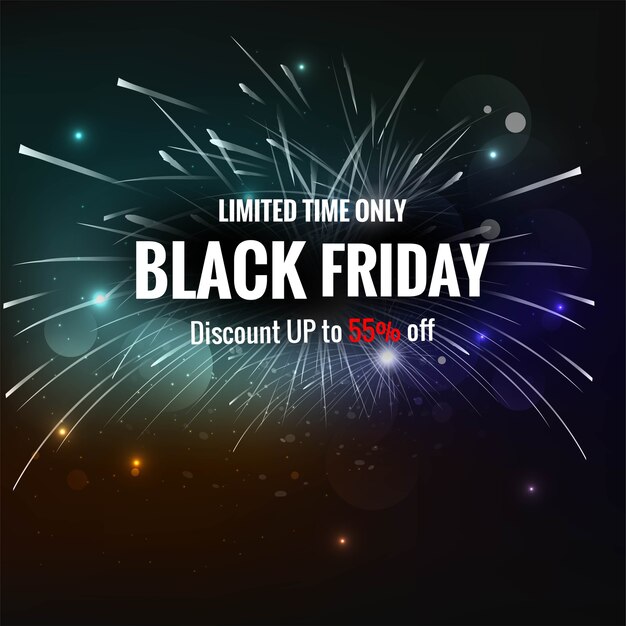 Black Friday exclusieve verkoopposter creatief