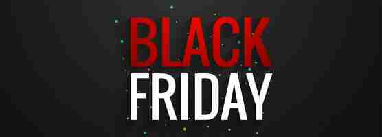 Gratis vector black friday-poster of banner