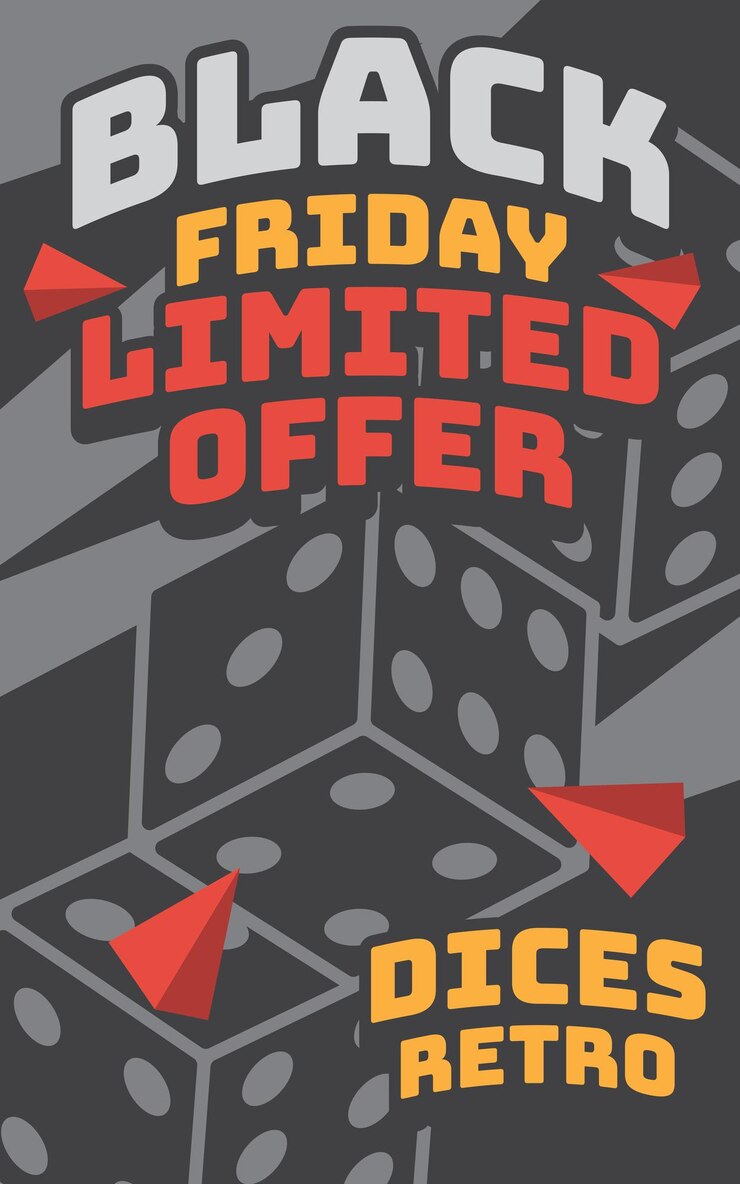 Black Friday Posters retro vintage illustratie