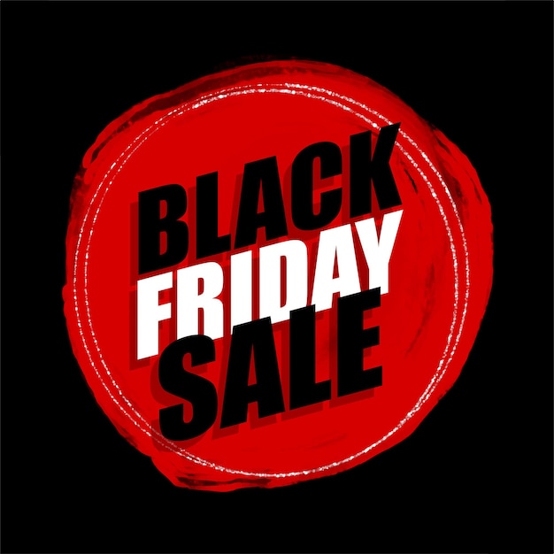 Black friday sale-achtergrond in grunge-stijl