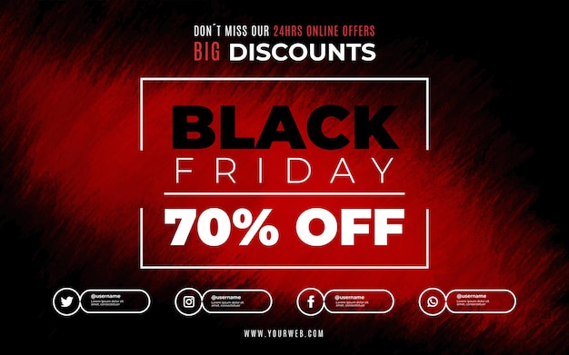 Black Friday Sale met rode vlek