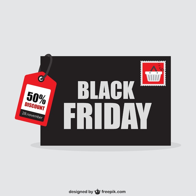 Black Friday sales vector