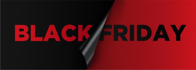 Black Friday Super Sale met Sticker Effect Achtergrond