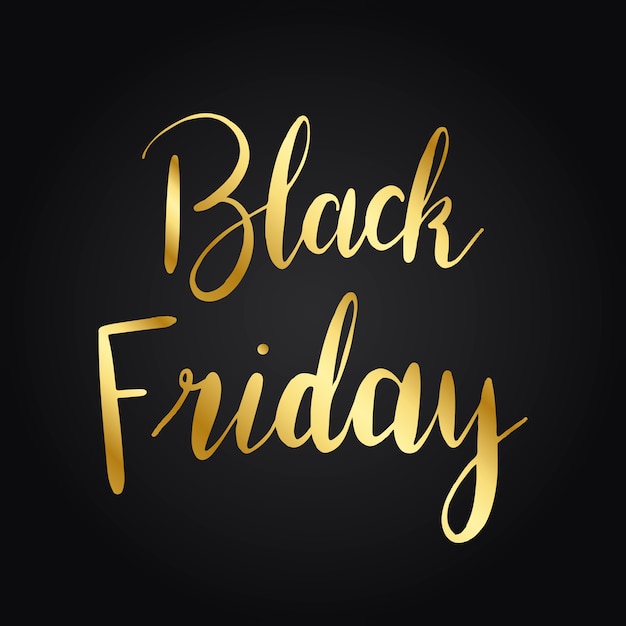 Black friday-typografiestijlvector