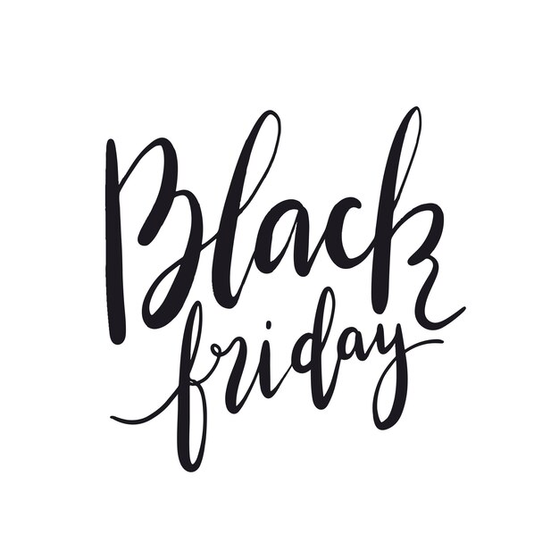 Black Friday-typografiestijlvector