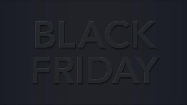 Gratis vector black friday vector 3d-logo geïsoleerd op een donkere achtergrond