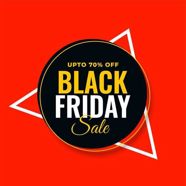 Black friday-verkoop modern rood ontwerp als achtergrond