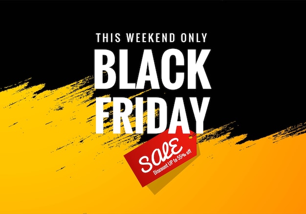 Black friday weekend verkoop concept