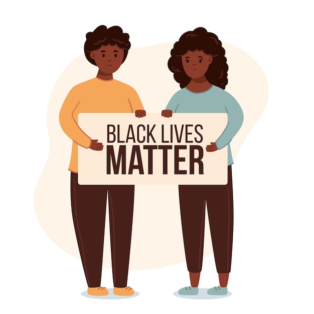 Gratis vector black lives matter concept