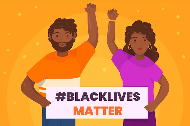 Gratis vector black lives matter concept