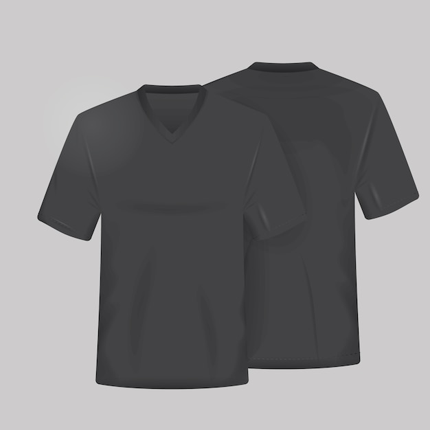 Gratis vector black shirt template