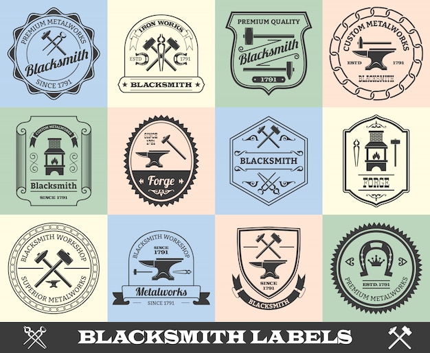 Blacksmith Badge Set