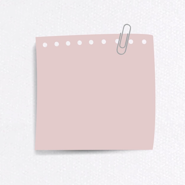 Blanco briefpapier set met clip op geweven papier achtergrond paper