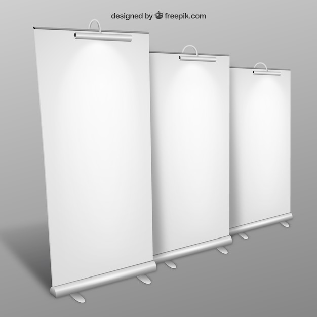 Blank roll up banners collectie