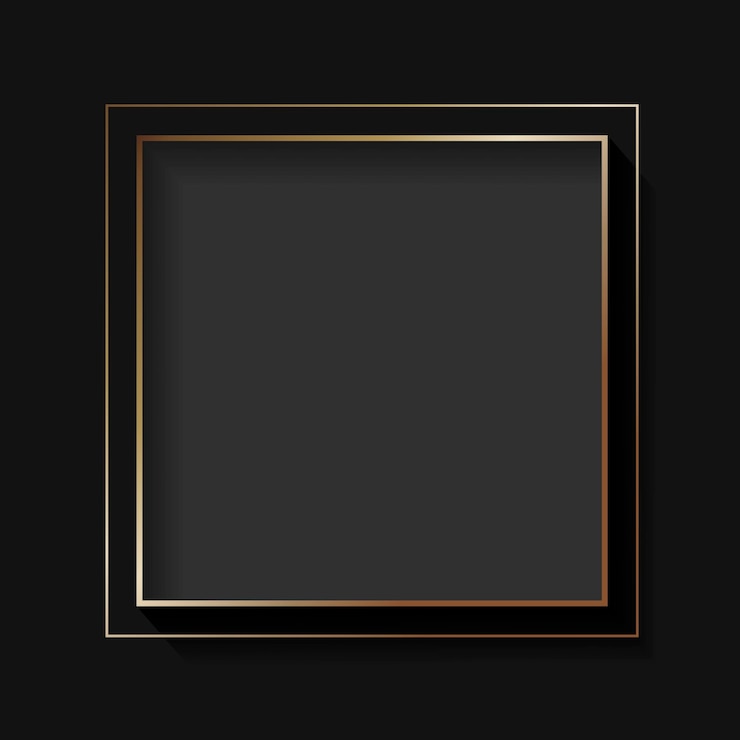 Gratis Vector blank vierkant zwart abstract frame