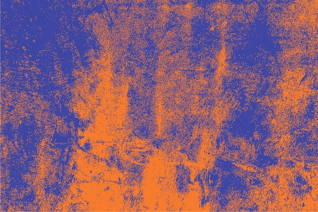 Gratis vector blauw en oranje vuile noodlijdende slagtextuur