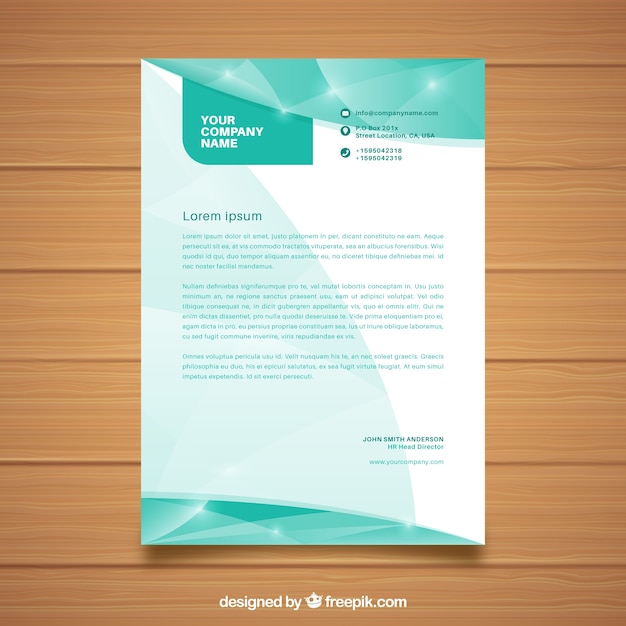 Blauw-wit business document