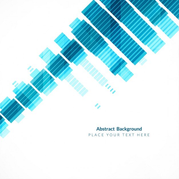 Gratis Vector blauwe abstracte achtergrond met geometrische vormen