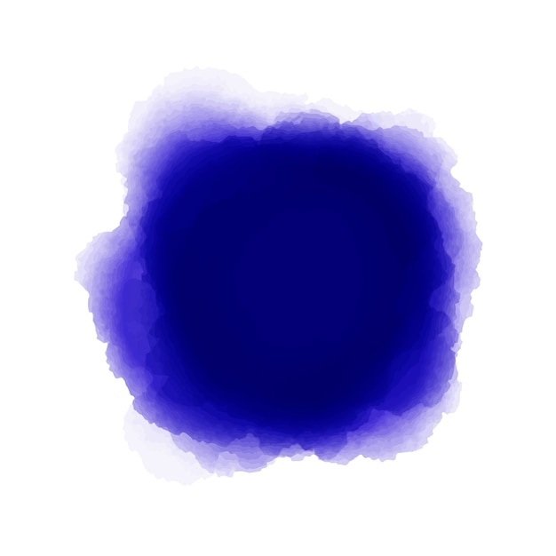 Gratis vector blauwe abstracte waterverf vlek