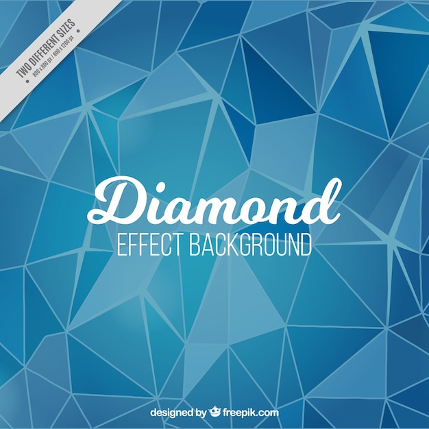 Blauwe achtergrond met diamant effect