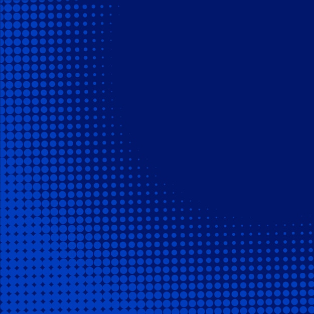 Gratis vector blauwe achtergrond met halftooneffect