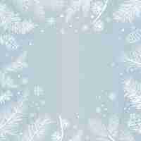 Gratis vector blauwe achtergrond met winter decoratie vector