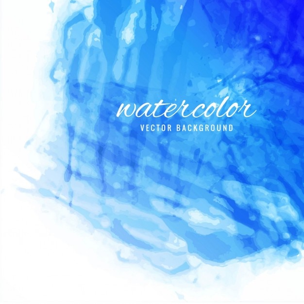 Gratis vector blauwe aquarel achtergrond