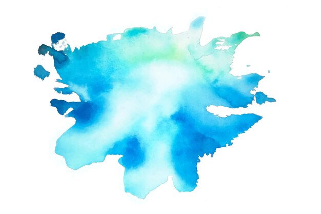 Blauwe aquarel splash vlek textuur achtergrond