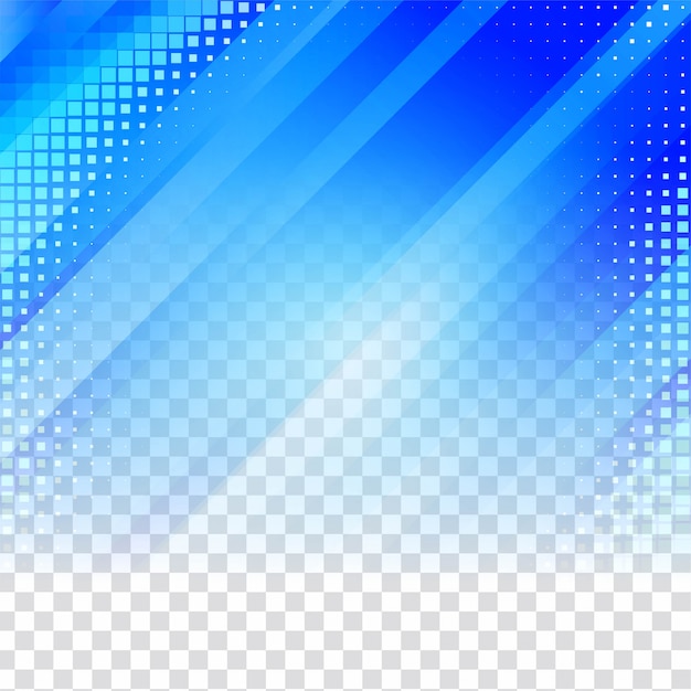 Blauwe geometrische transparante achtergrond