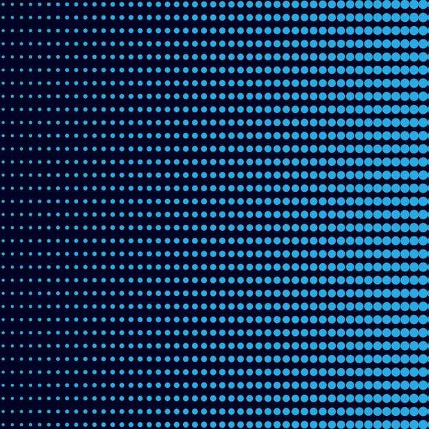 Blauwe gradiënt halftone achtergrondvector