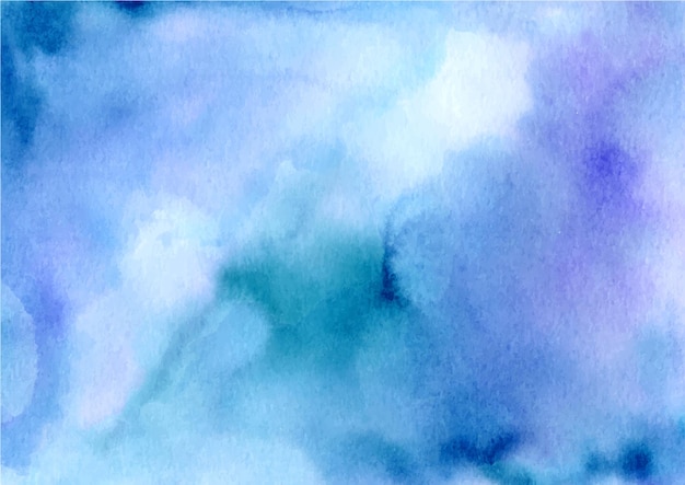 Blauwe pastel abstracte textuur achtergrond met aquarel