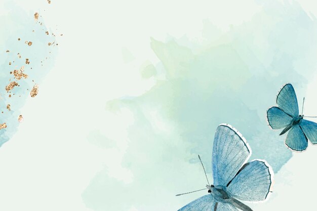 Blauwe vlinders patroon achtergrond