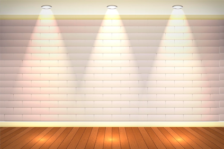 Gratis Vector bleke bakstenen muur met vlek lichte achtergrond
