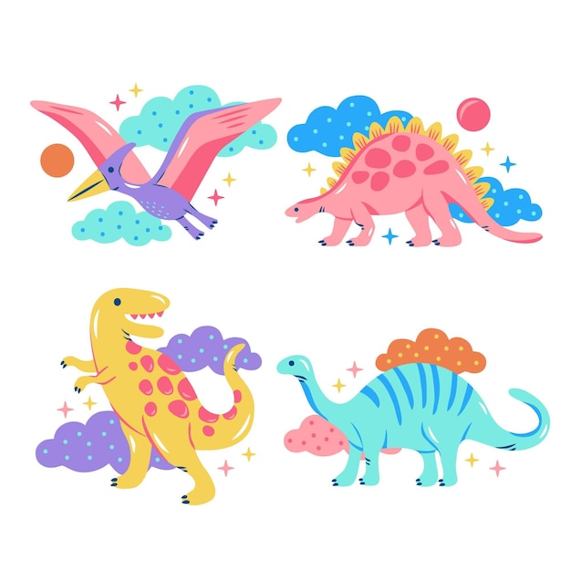 Blitse collectie dinosaurussenstickers