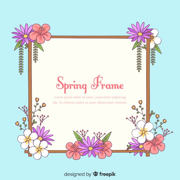 Bloem frame voorjaar achtergrond