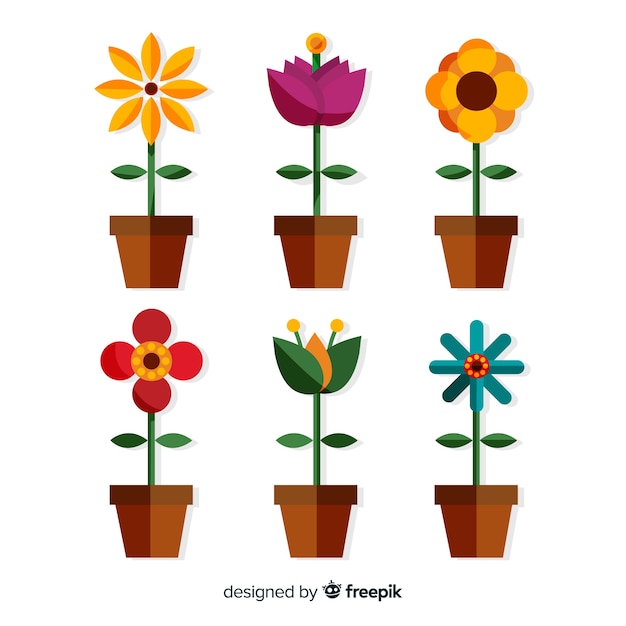 Gratis vector bloemcollectie