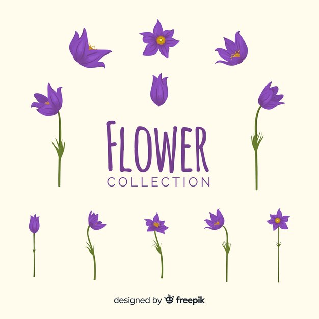 Gratis vector bloemcollectie