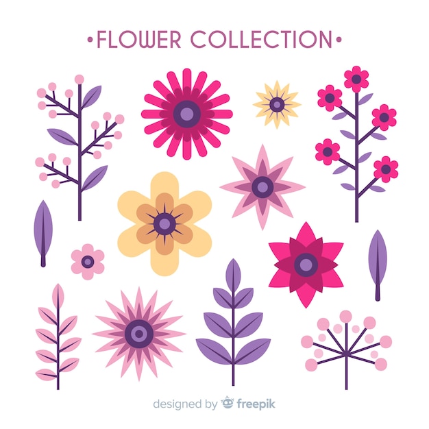 Gratis vector bloemcollectie